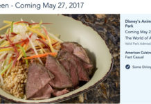 Pandora -- The World Of Avatar Dining Info