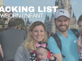 Walt Disney World Packing List - Newborn or Infant