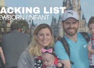 Walt Disney World Packing List - Newborn or Infant